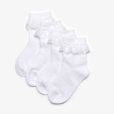 Frilly Socks White 4 Pack 1-2 Years White | Clarks discount