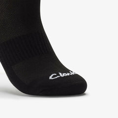 Ankle Socks 3 Pack Size 6-11 Black Black | Clarks for sale