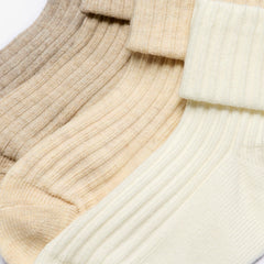 Beige Socks 4 Pack 6-12 months Beige Combination | Clarks on Sale