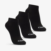 Ankle Socks 3 Pack Size 2-8 Black Black | Clarks for sale