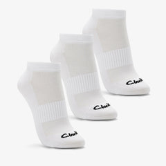 Sports Ankle Socks 3 Pack Size 2-8 White | Clarks online
