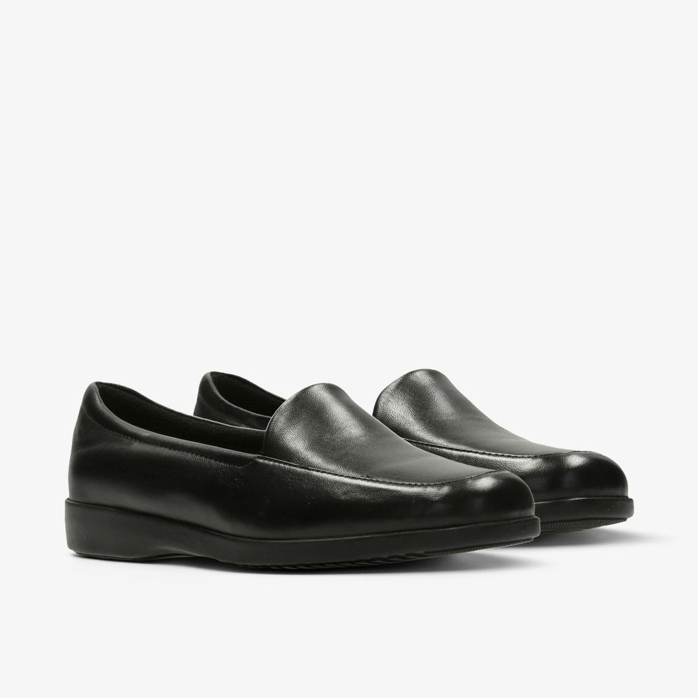 Georgia Loafer Black Leather | Clarks for sale