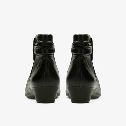 Matron Ella Ankle Boot Black Leather | Clarks outlet