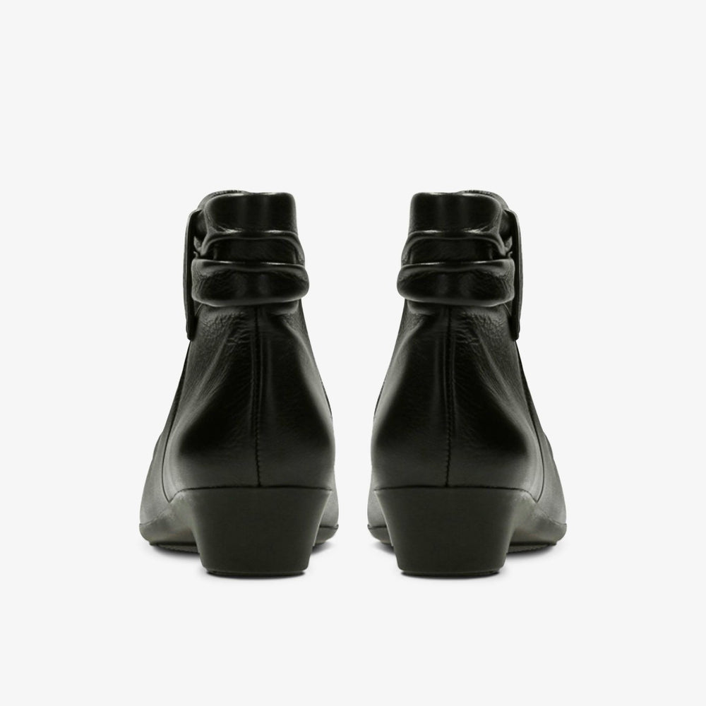 Matron Ella Ankle Boot Black Leather | Clarks outlet