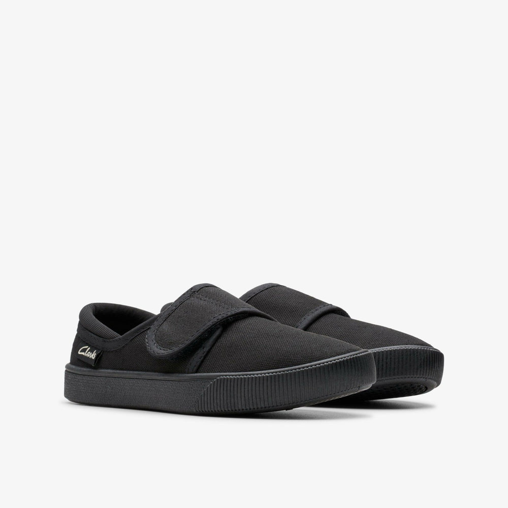 Hopper Run Black Fabric | Clarks discount