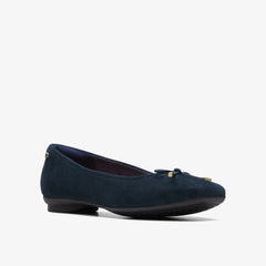 Candra Light Navy Suede | Clarks online