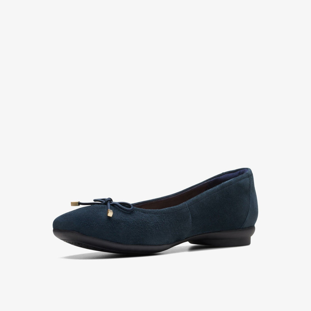 Candra Light Navy Suede | Clarks online