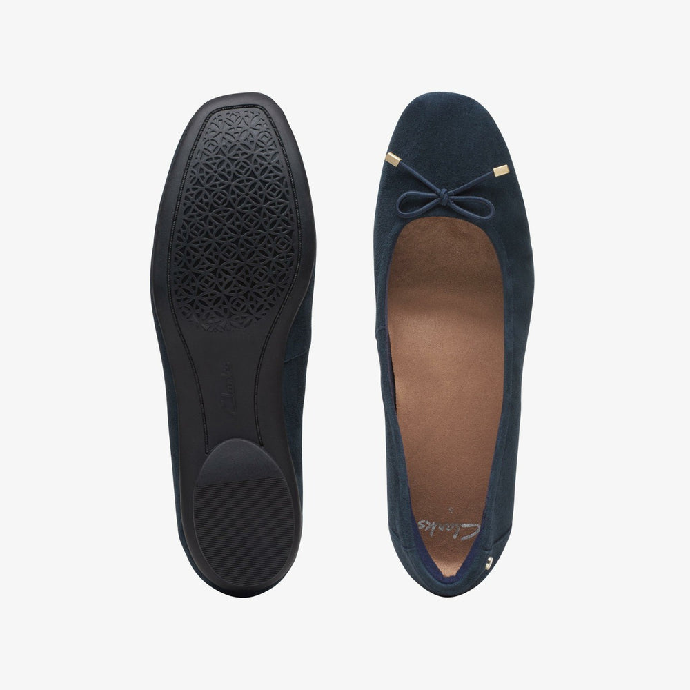 Candra Light Navy Suede | Clarks online