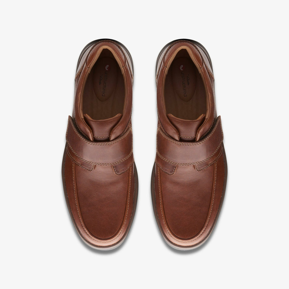 Un Abode Strap Loafer Dark Tan Leather | Clarks Sale