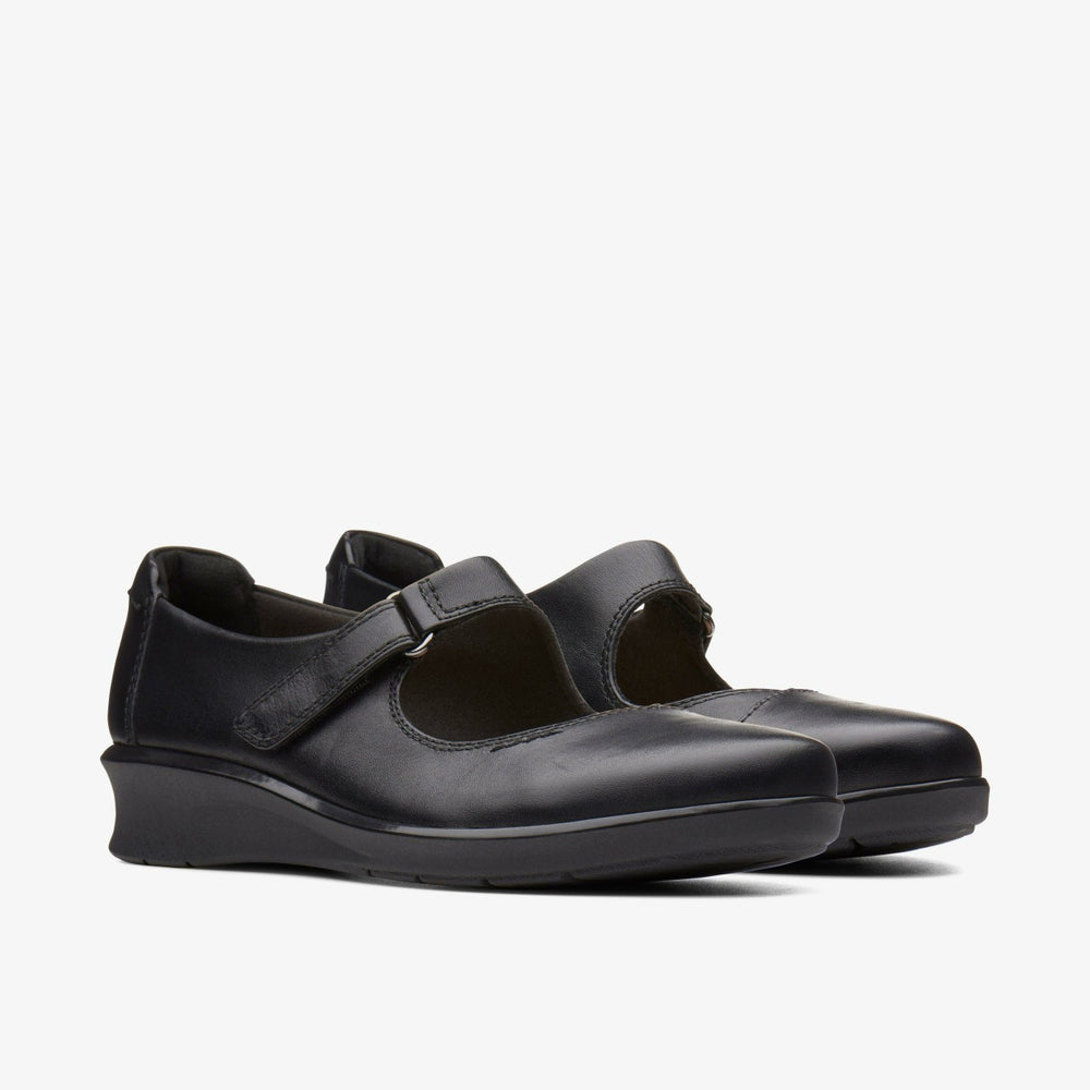 Hope Henley Black Leather | Clarks discount
