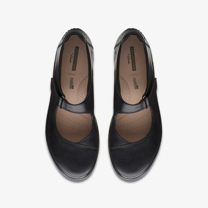 Hope Henley Black Leather | Clarks discount