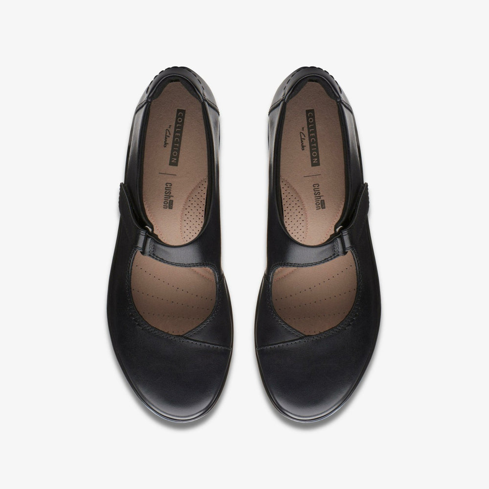 Hope Henley Black Leather | Clarks discount