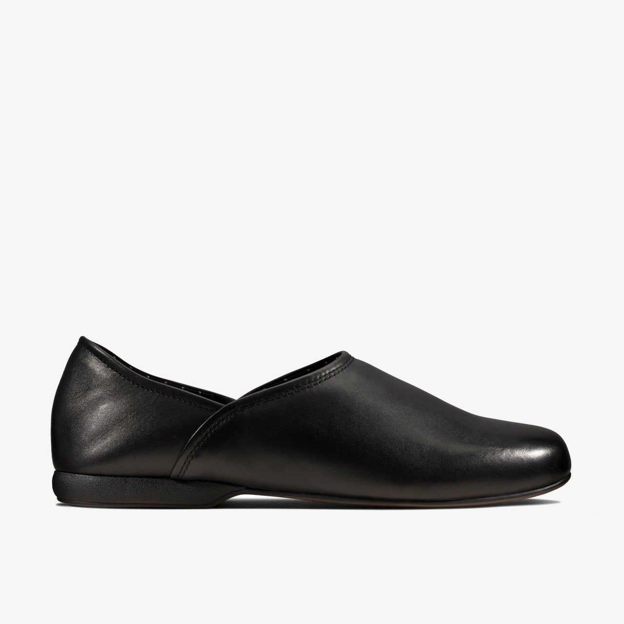 Harston Elite Slipper Black Leather | Clarks outlet