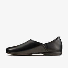 Harston Elite Slipper Black Leather | Clarks outlet