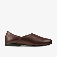 Harston Elite Slipper Burgundy Leather | Clarks discount