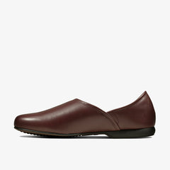 Harston Elite Slipper Burgundy Leather | Clarks discount