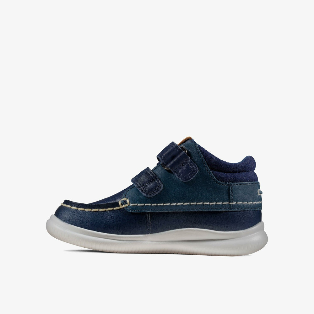 Crest Tuktu Toddler Navy Leather | Clarks on Sale