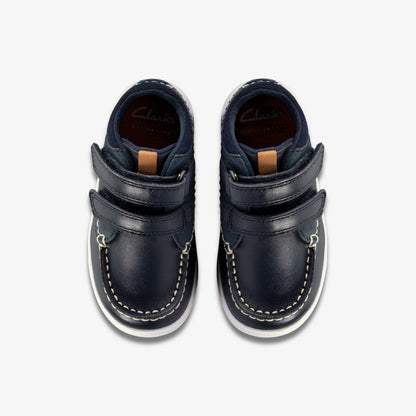 Crest Tuktu Toddler Navy Leather | Clarks on Sale