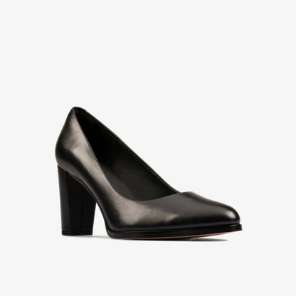 Kaylin Cara 2 Black Leather | Clarks discount