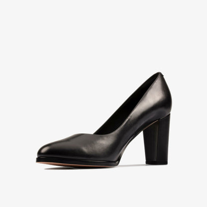 Kaylin Cara 2 Black Leather | Clarks discount