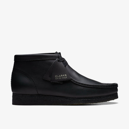 Wallabee Boot Black Leather | Clarks discount