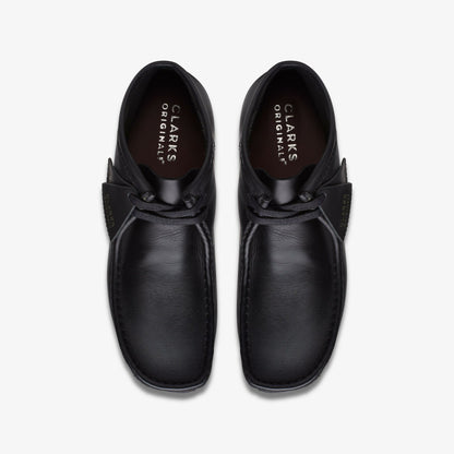 Wallabee Boot Black Leather | Clarks discount