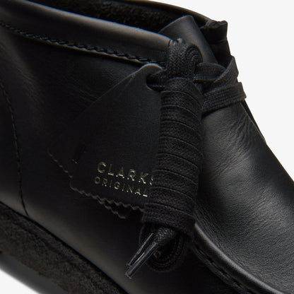 Wallabee Boot Black Leather | Clarks discount
