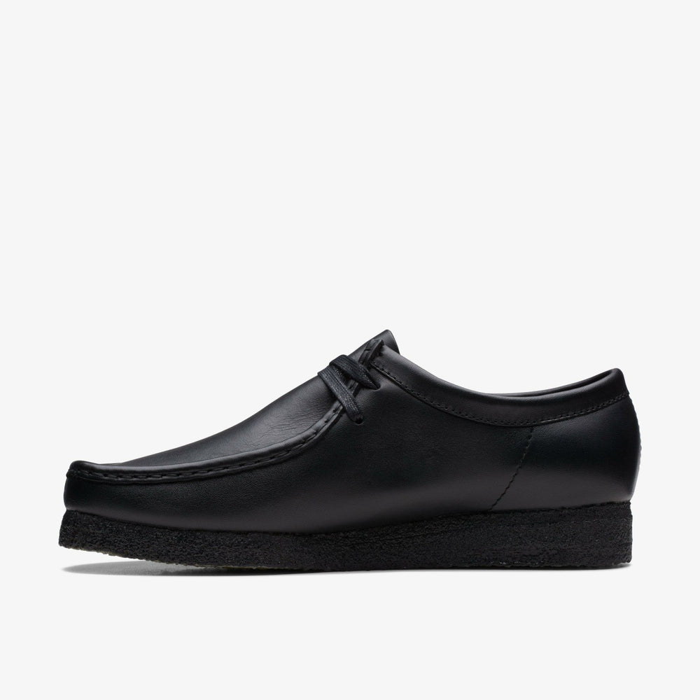 Wallabee Black Leather | Clarks Sale