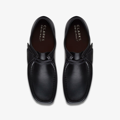 Wallabee Black Leather | Clarks Sale
