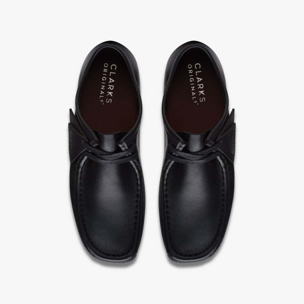 Wallabee Black Leather | Clarks Sale