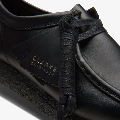 Wallabee Black Leather | Clarks Sale