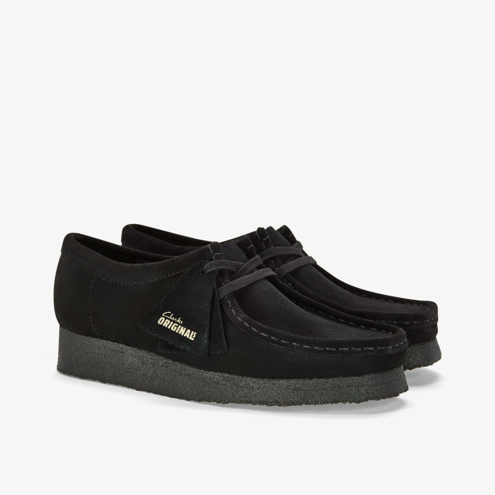 Wallabee Black Suede | Clarks discount
