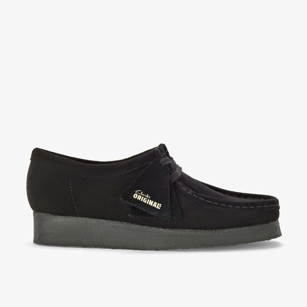 Wallabee Black Suede | Clarks outlet