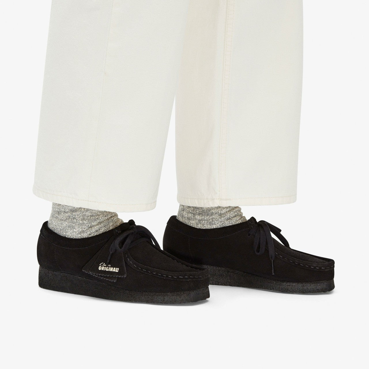Wallabee Black Suede | Clarks outlet