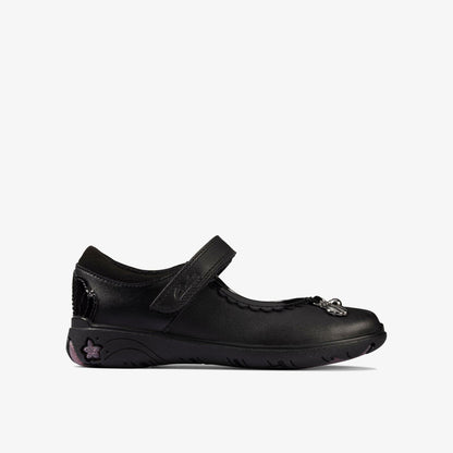 Sea Shimmer Toddler Black Leather | Clarks on Sale
