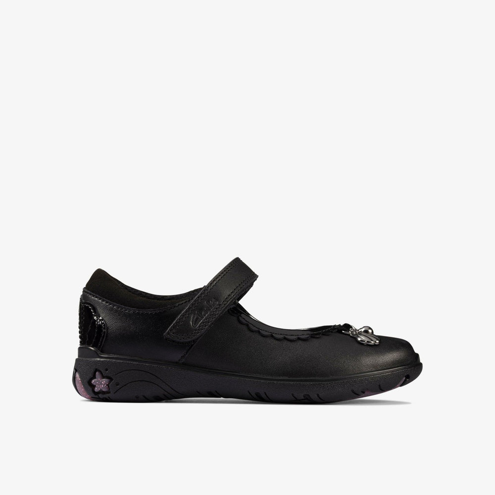 Sea Shimmer Toddler Black Leather | Clarks on Sale