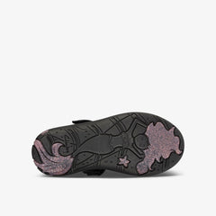 Sea Shimmer Toddler Black Leather | Clarks on Sale