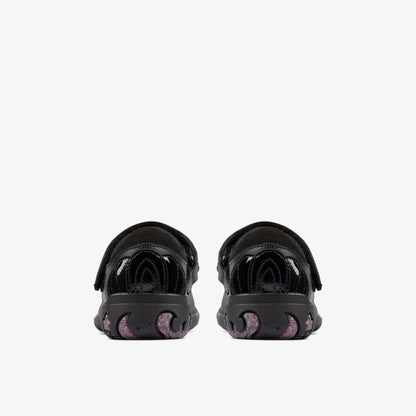 Sea Shimmer Toddler Black Leather | Clarks on Sale