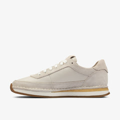 Craft Run Lace White Suede | Clarks outlet