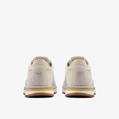 Craft Run Lace White Suede | Clarks outlet