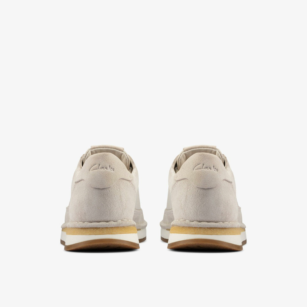 Craft Run Lace White Suede | Clarks outlet