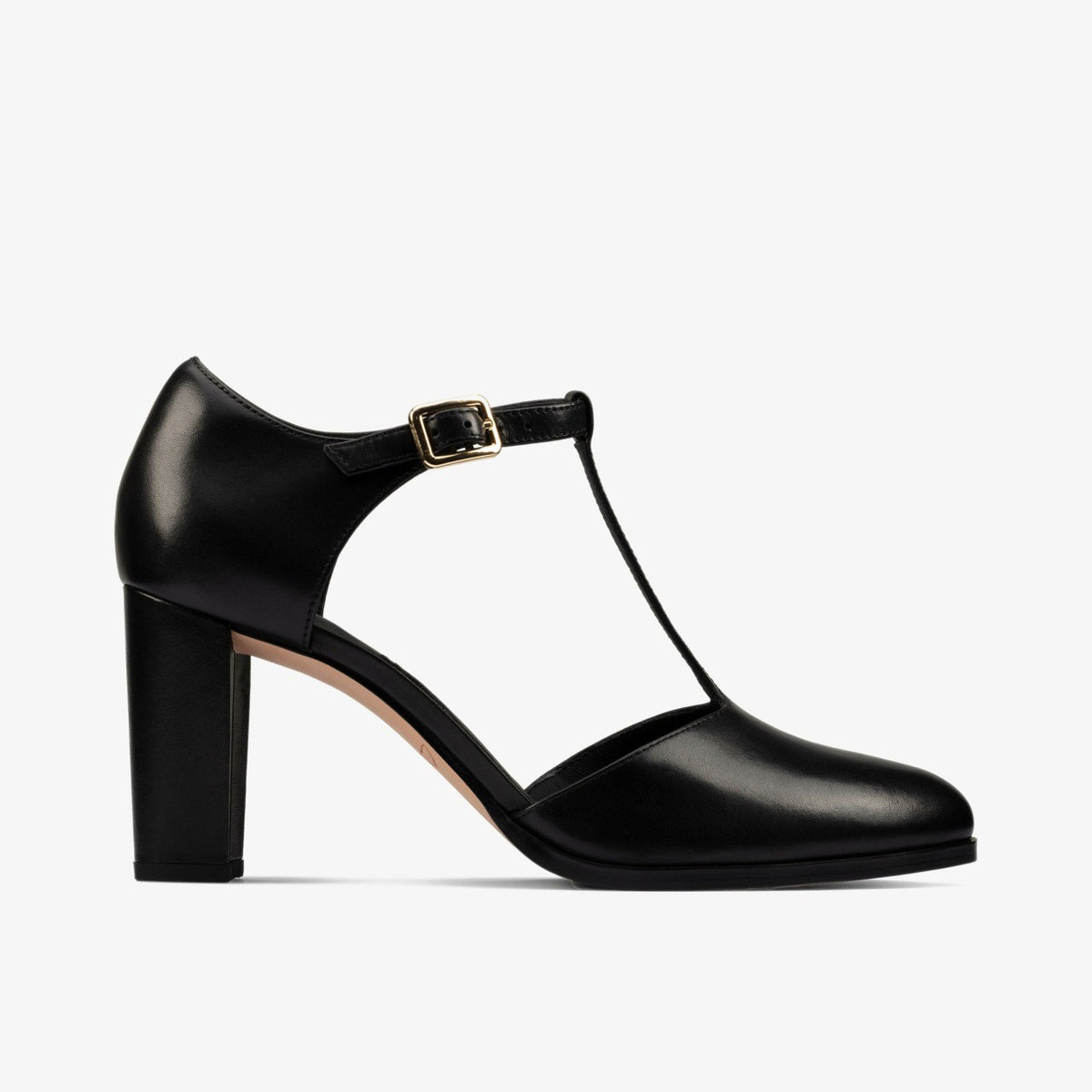 Kaylin 85 T Bar Black Leather | Clarks online