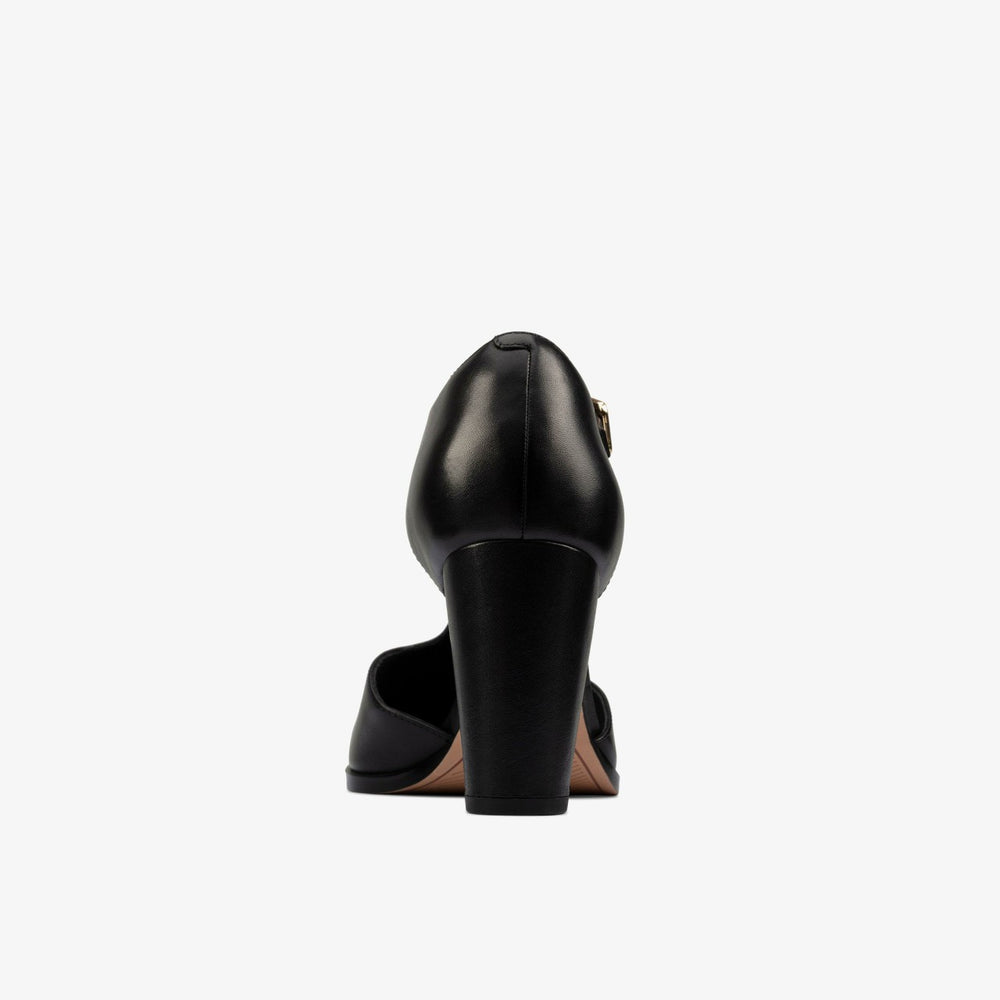 Kaylin 85 T Bar Black Leather | Clarks online