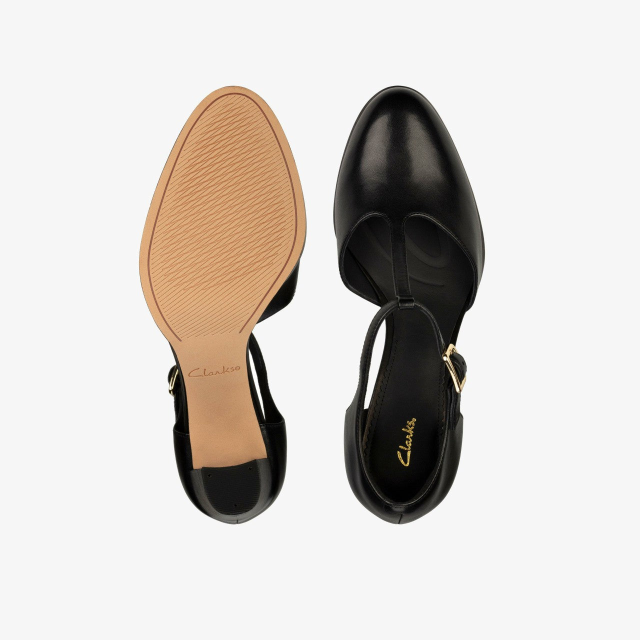 Kaylin 85 T Bar Black Leather | Clarks online