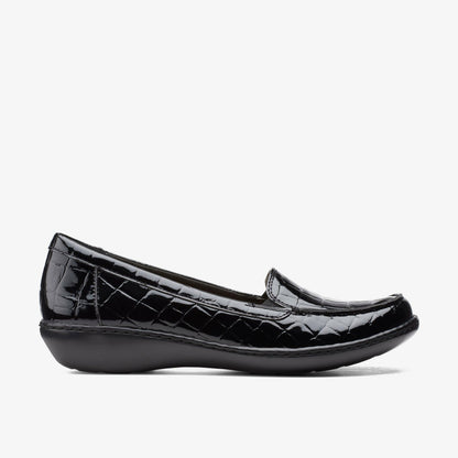 Ashland Jam Black Patent/Crocodile | Clarks on Sale