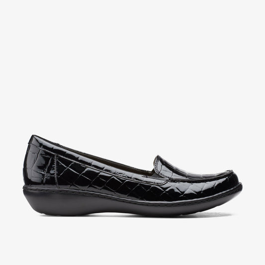 Ashland Jam Black Patent/Crocodile | Clarks on Sale