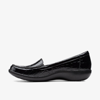 Ashland Jam Black Patent/Crocodile | Clarks on Sale