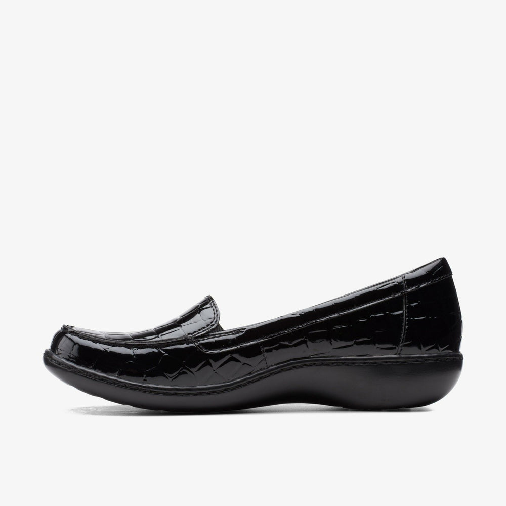 Ashland Jam Black Patent/Crocodile | Clarks on Sale