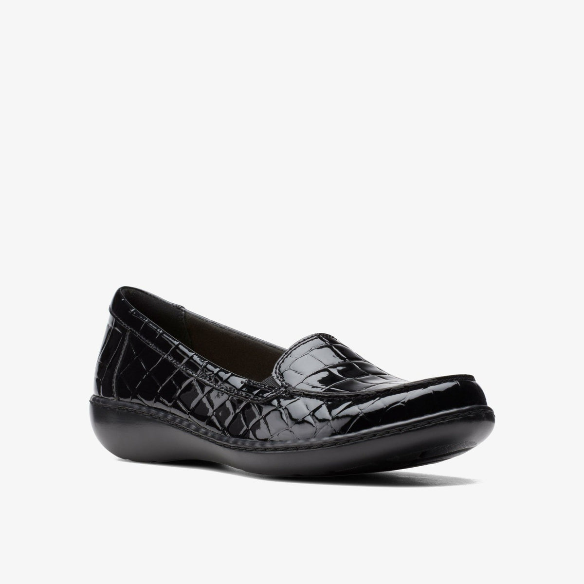 Ashland Jam Black Patent/Crocodile | Clarks on Sale