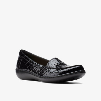 Ashland Jam Black Patent/Crocodile | Clarks on Sale